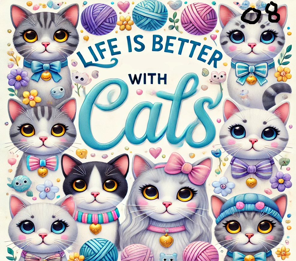 Cat Sublimation Decals