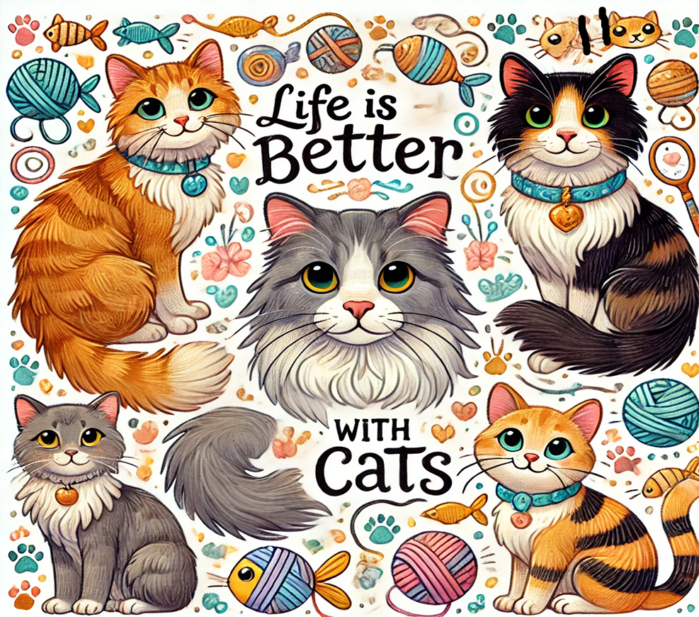 Cat Sublimation Decals