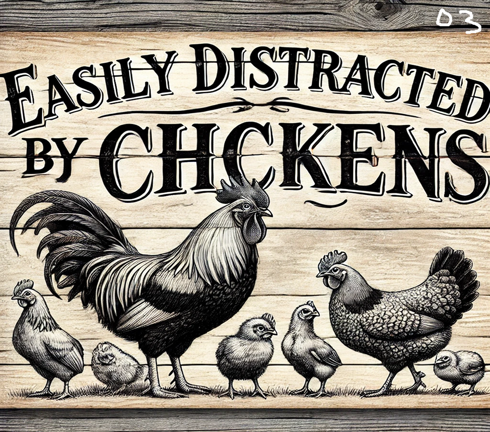 Chicken Sublimation Decals