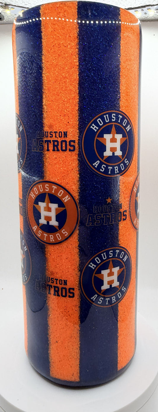 20 OZ CUSTOM EPOXY BLUE ORANGE STRIPE HA