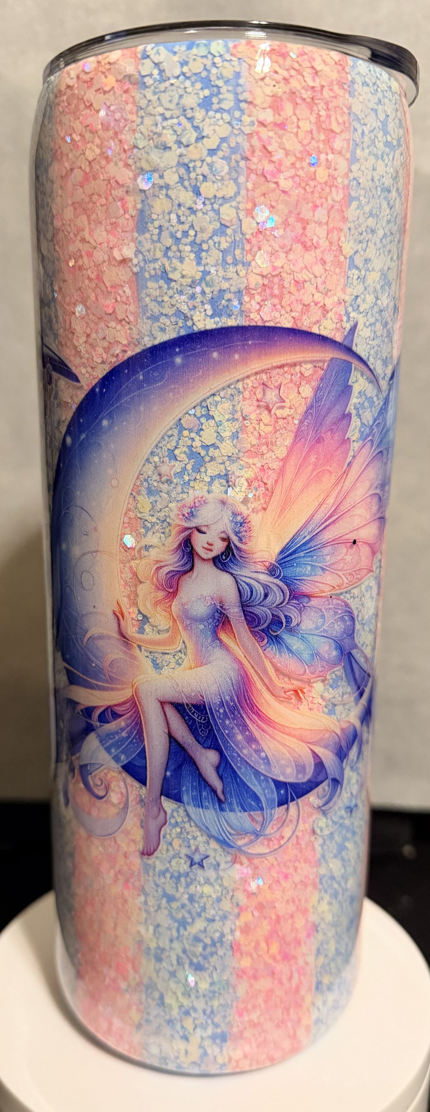 20 oz BLUE AND PINK FAIRY