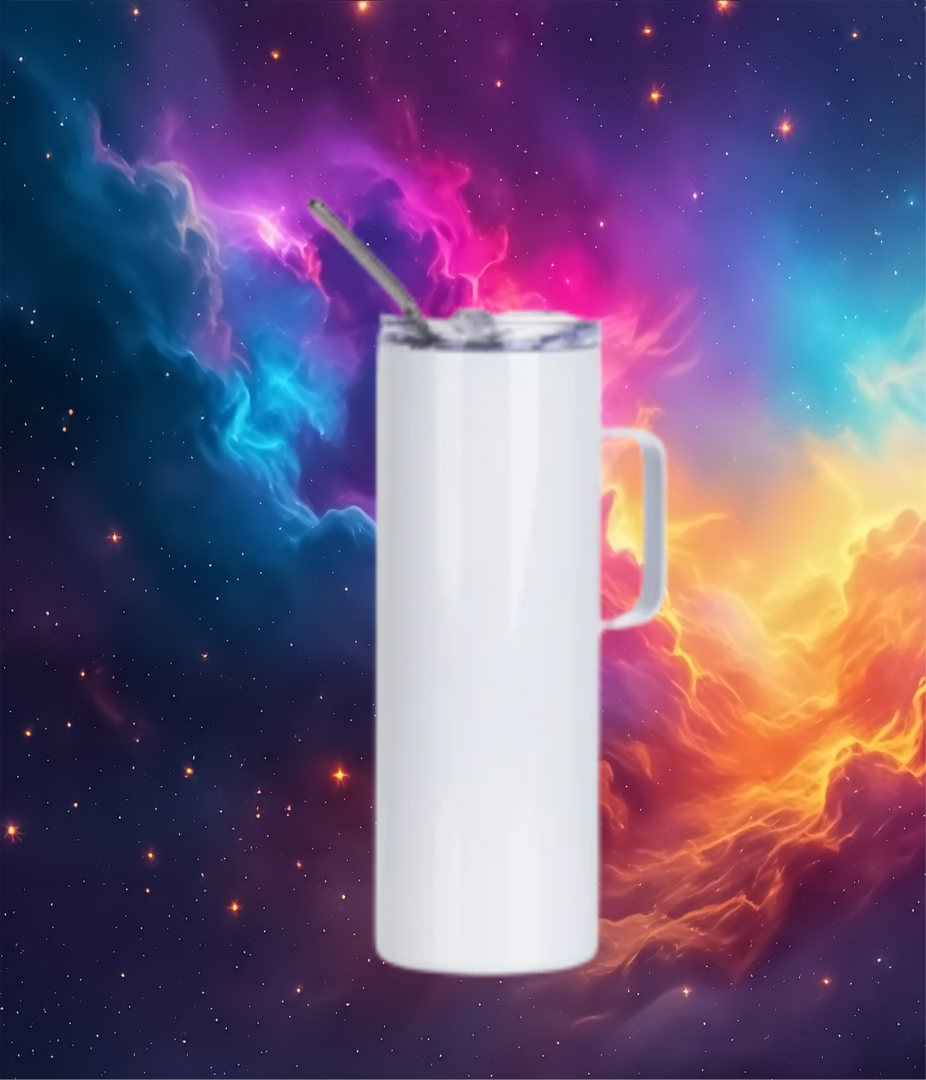 Custom sublimation tumbler with choice of decals and personalized design options