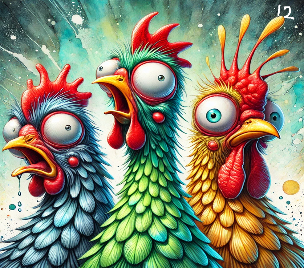 Chicken Sublimation Decals