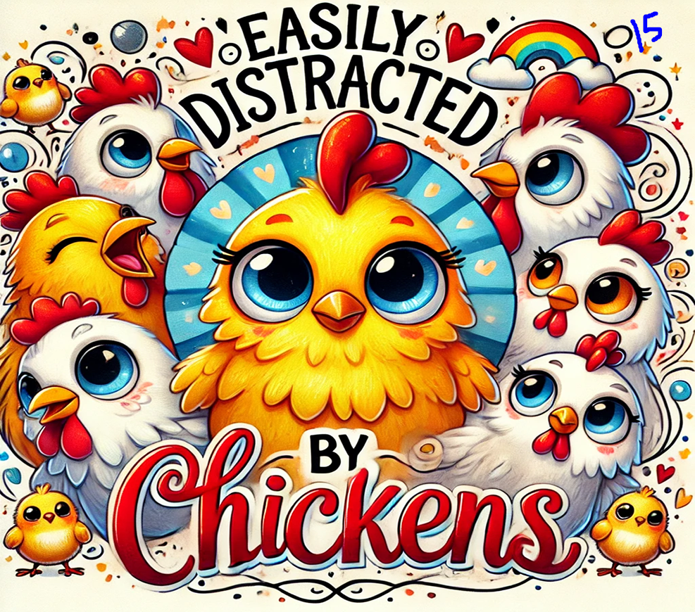 Chicken Sublimation Decals