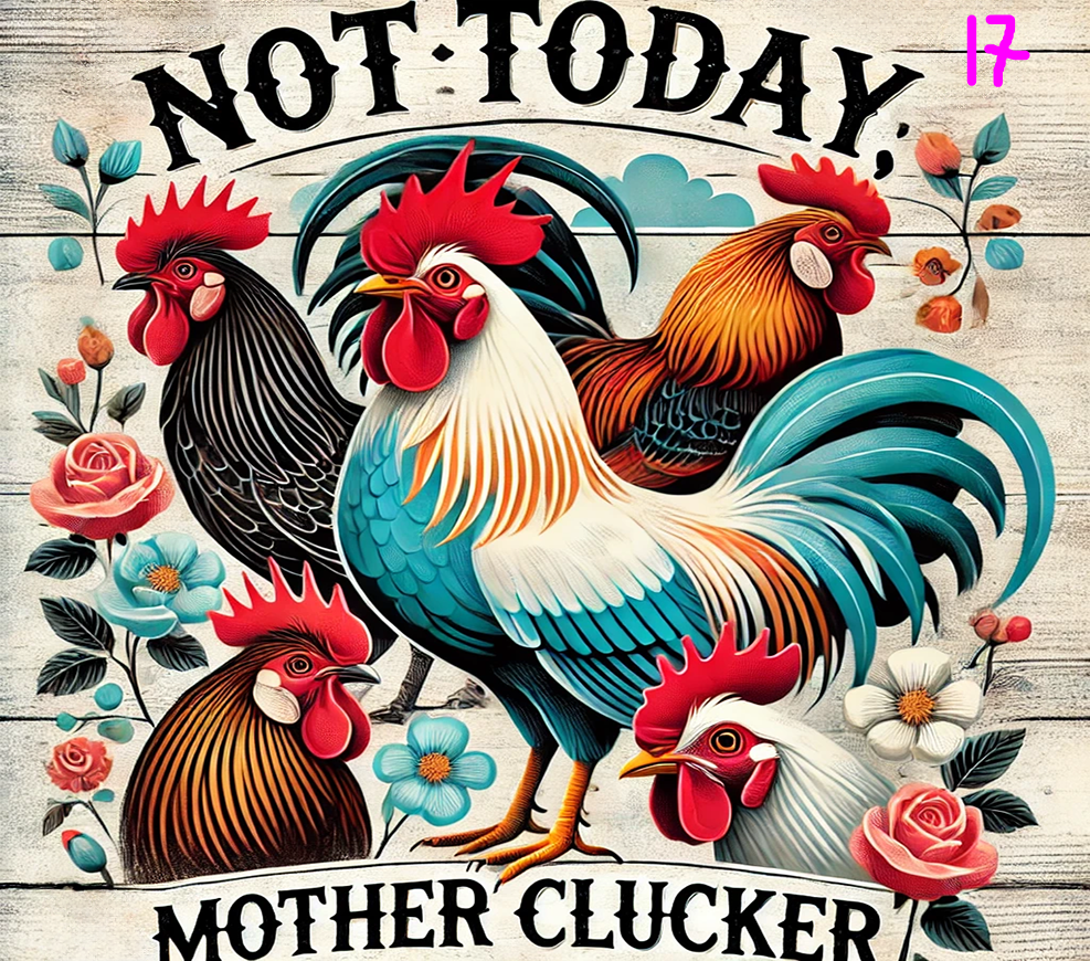 Chicken Sublimation Decals