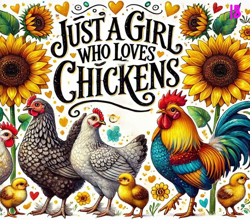 Chicken Sublimation Decals