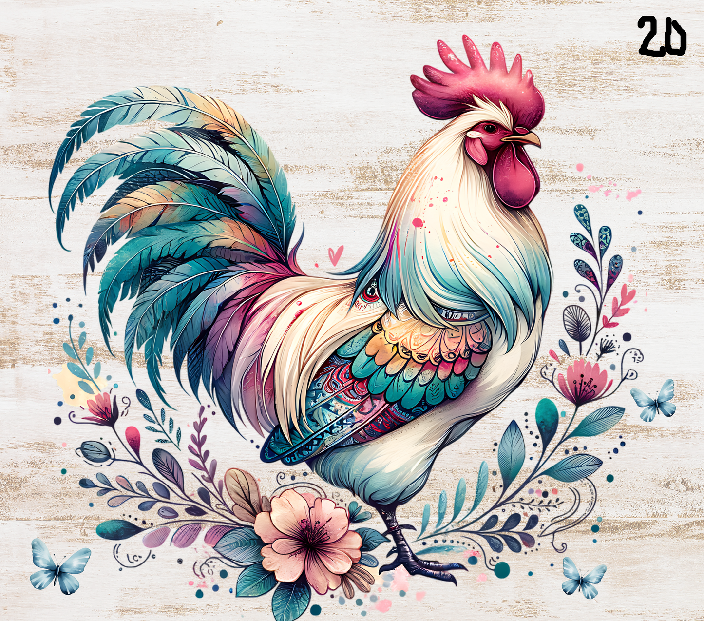 Chicken Sublimation Decals
