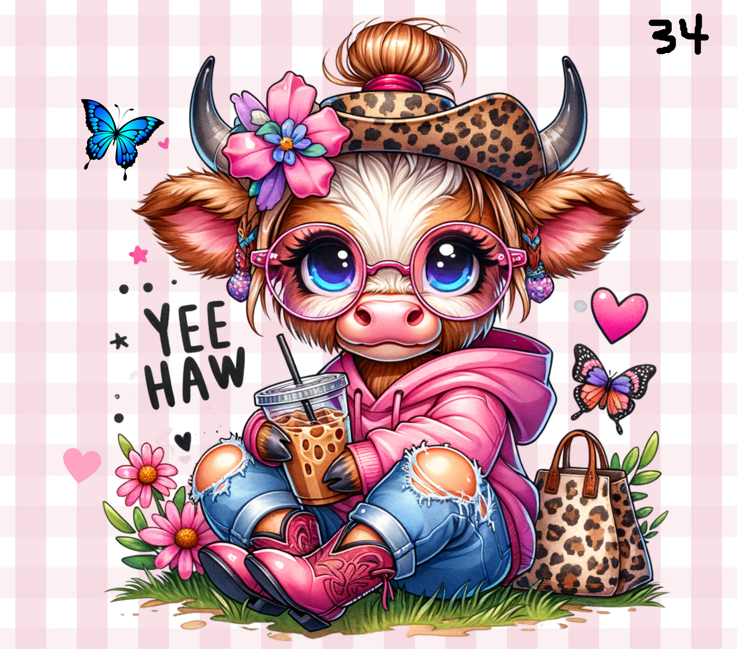 Cow Sublimation Decals
