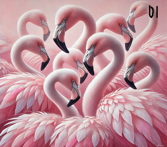 Flamingo Sublimation Decals