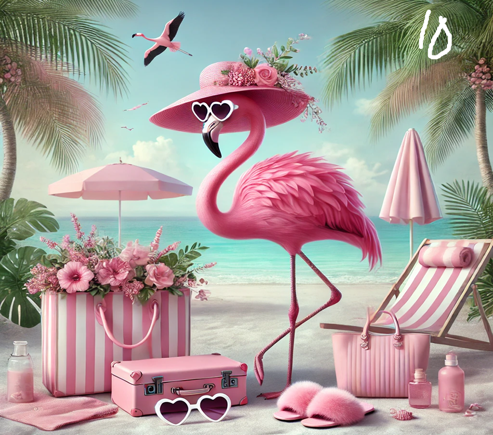 Flamingo Sublimation Decals