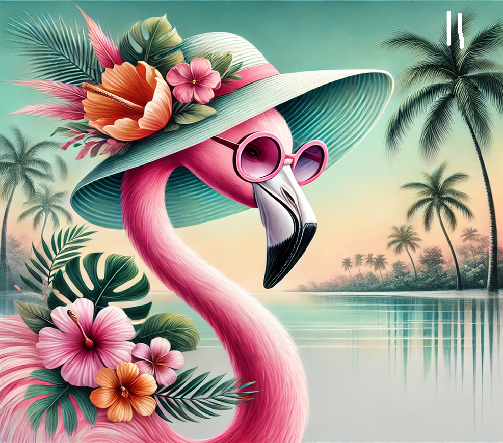 Flamingo Sublimation Decals
