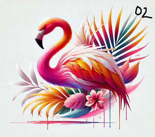 Flamingo Sublimation Decals