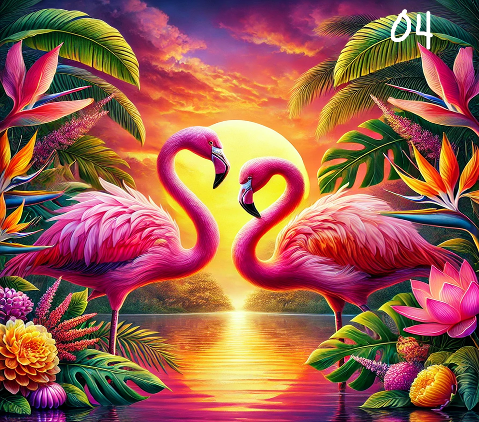 Flamingo Sublimation Decals