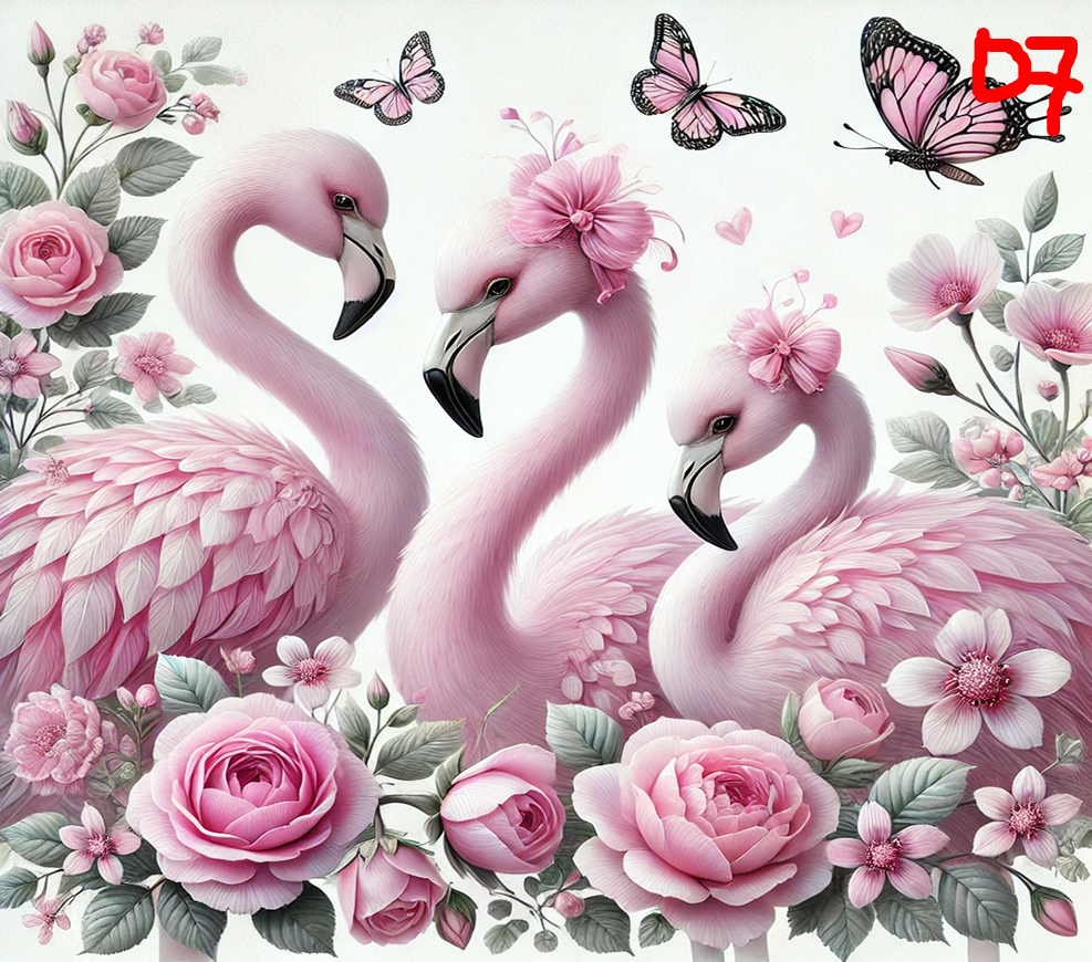 Flamingo Sublimation Decals