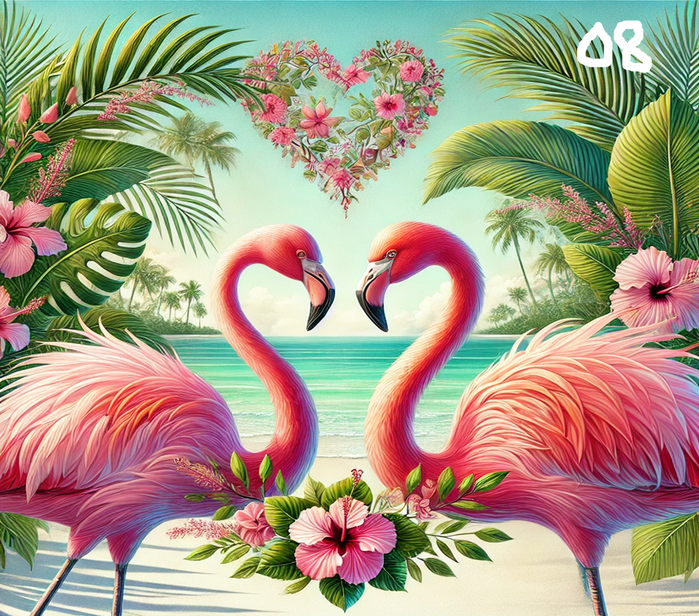 Flamingo Sublimation Decals