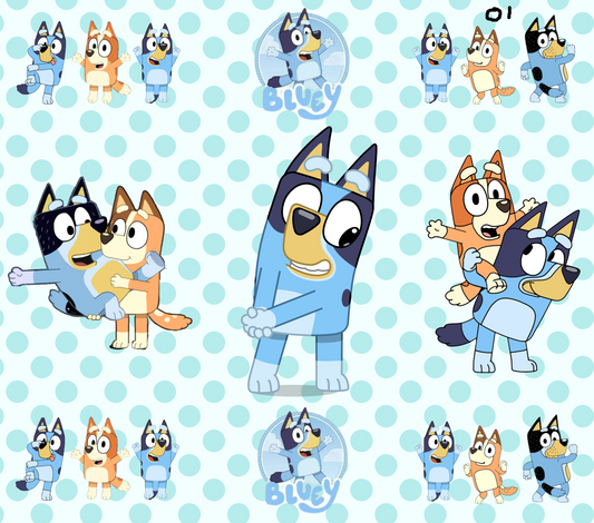 Bluey Sublimation Decals
