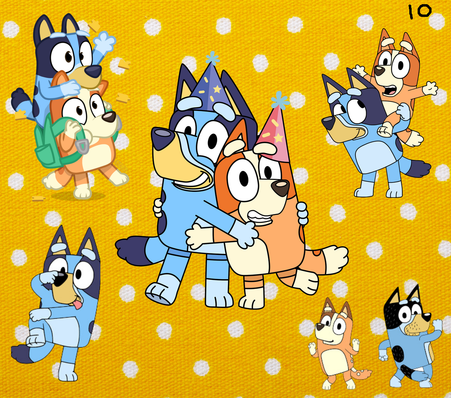 Bluey Sublimation Decals