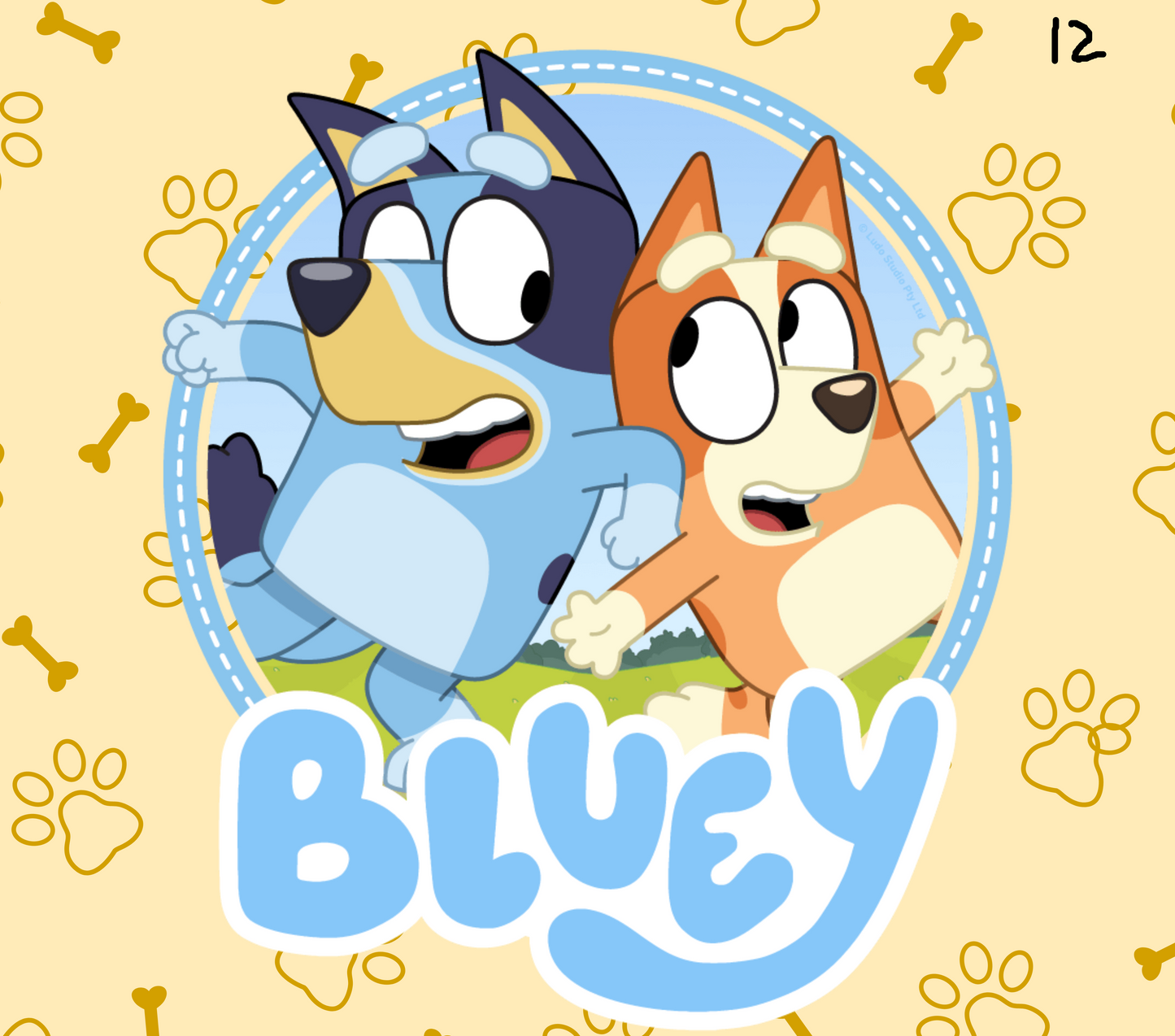 Bluey Sublimation Decals
