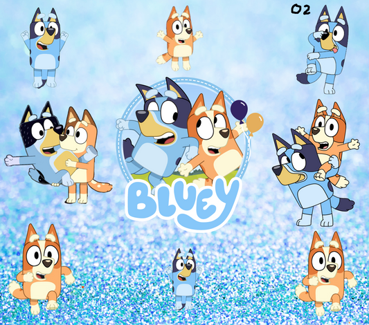 Bluey Sublimation Decals