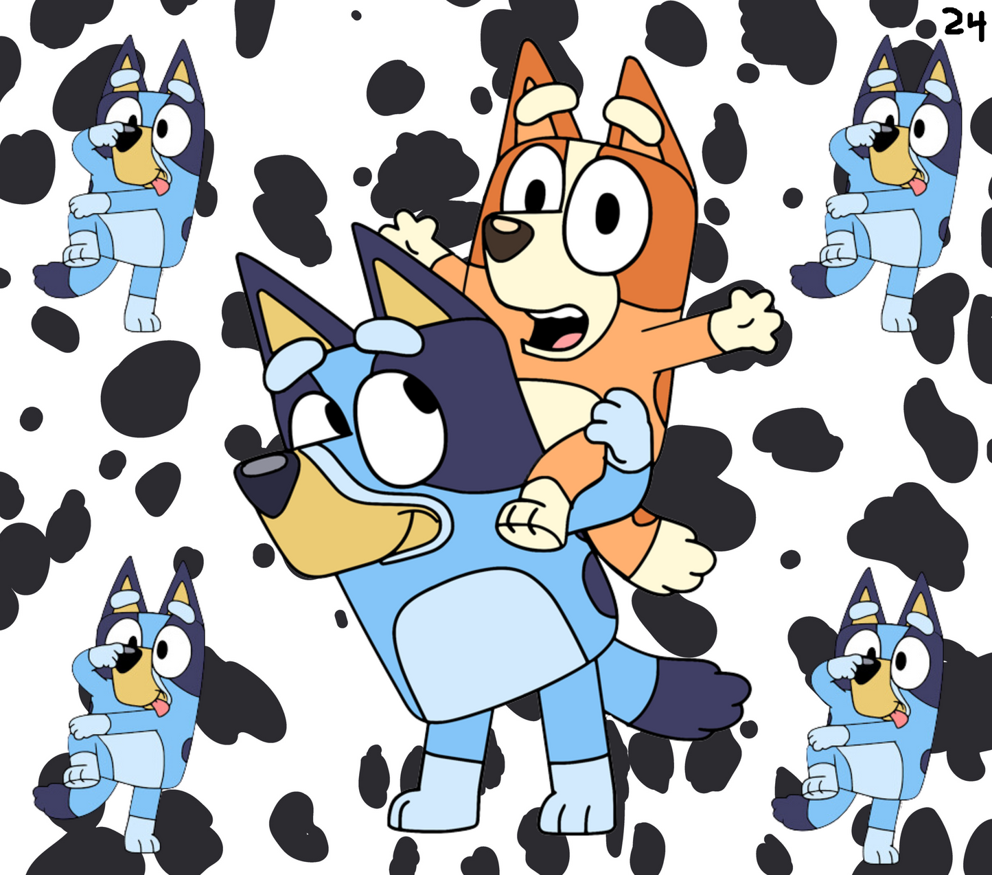 Bluey Sublimation Decals
