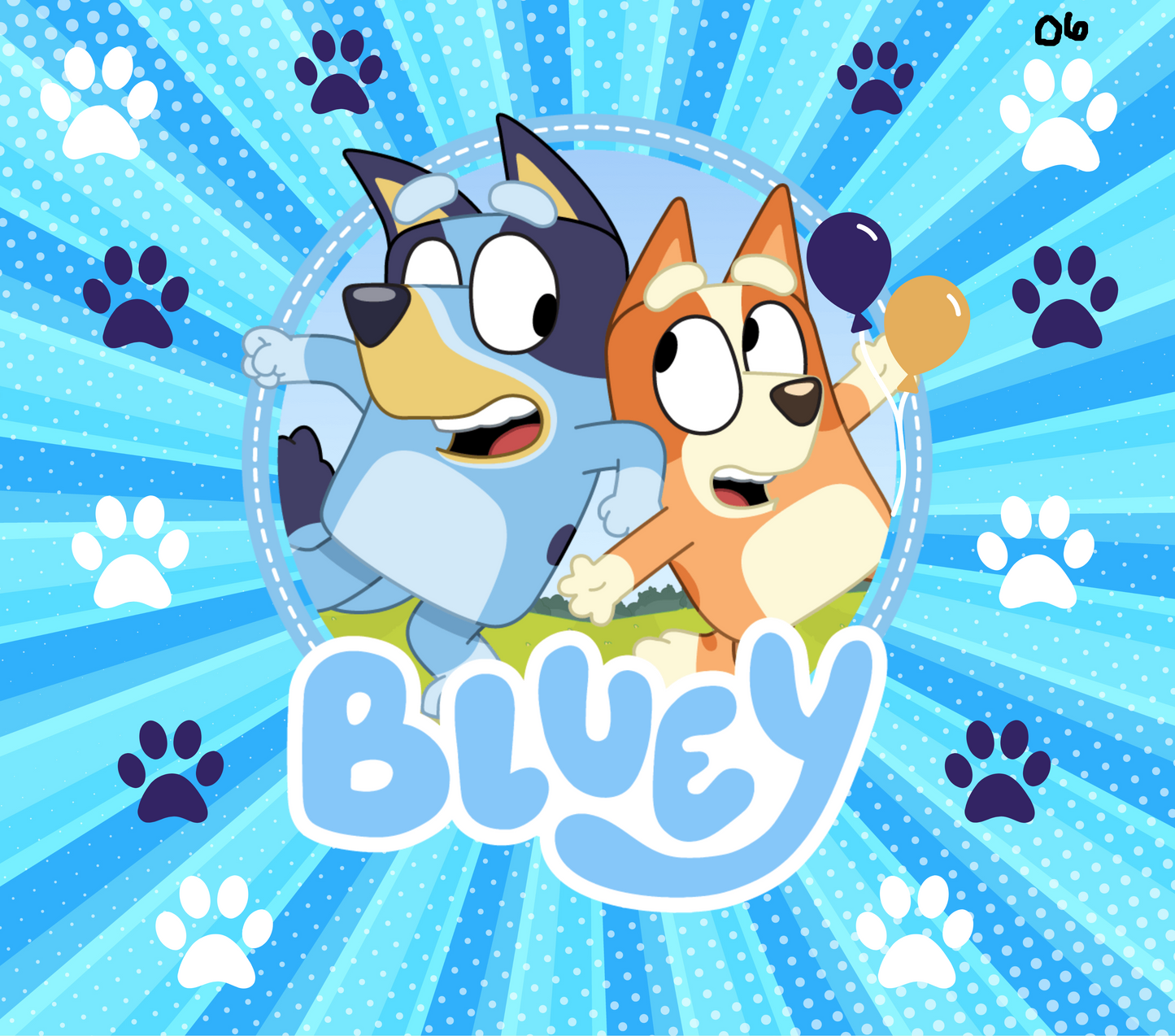 Bluey Sublimation Decals
