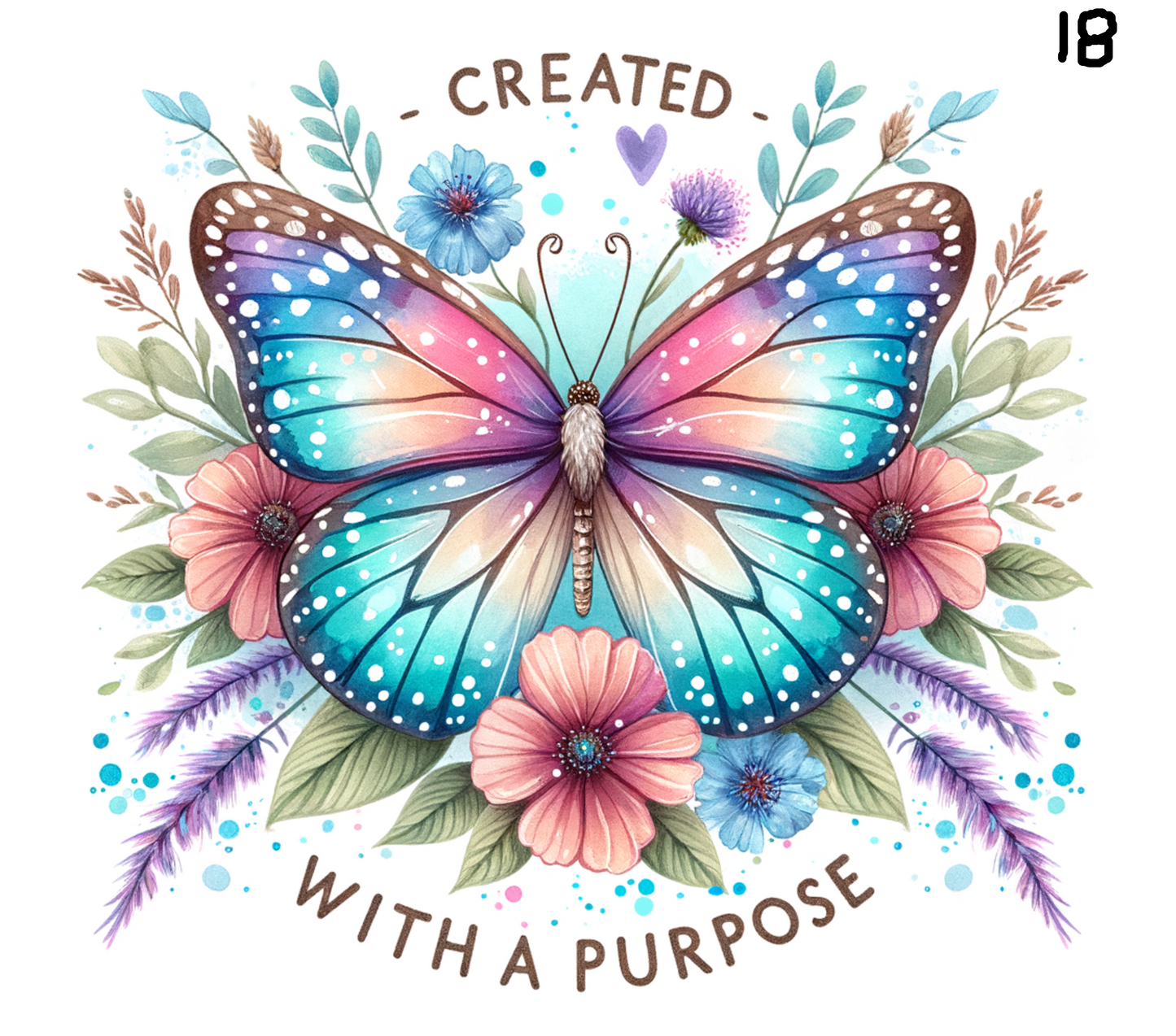 Butterfly Sublimation Decals