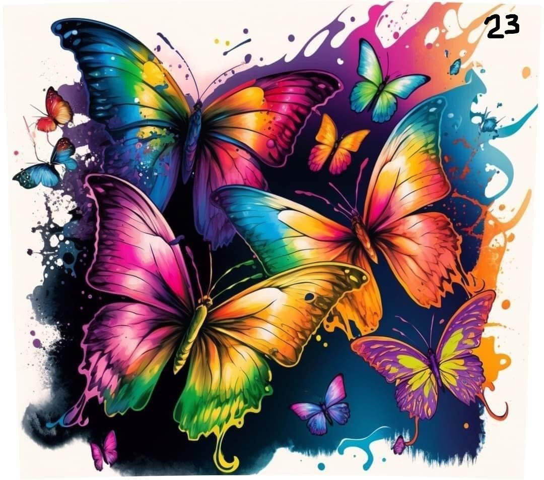Butterfly Sublimation Decals