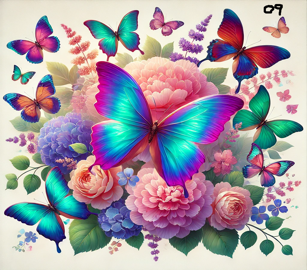 Butterfly Sublimation Decals