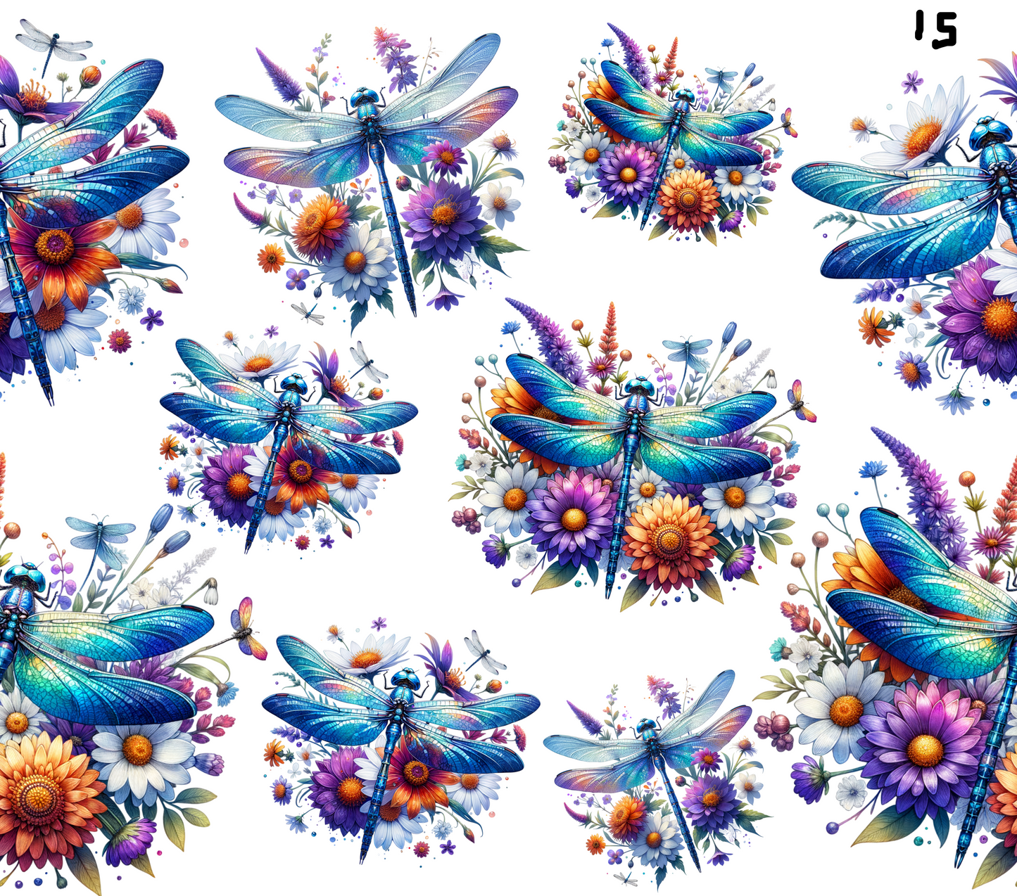 Dragonflies Sublimation Decals