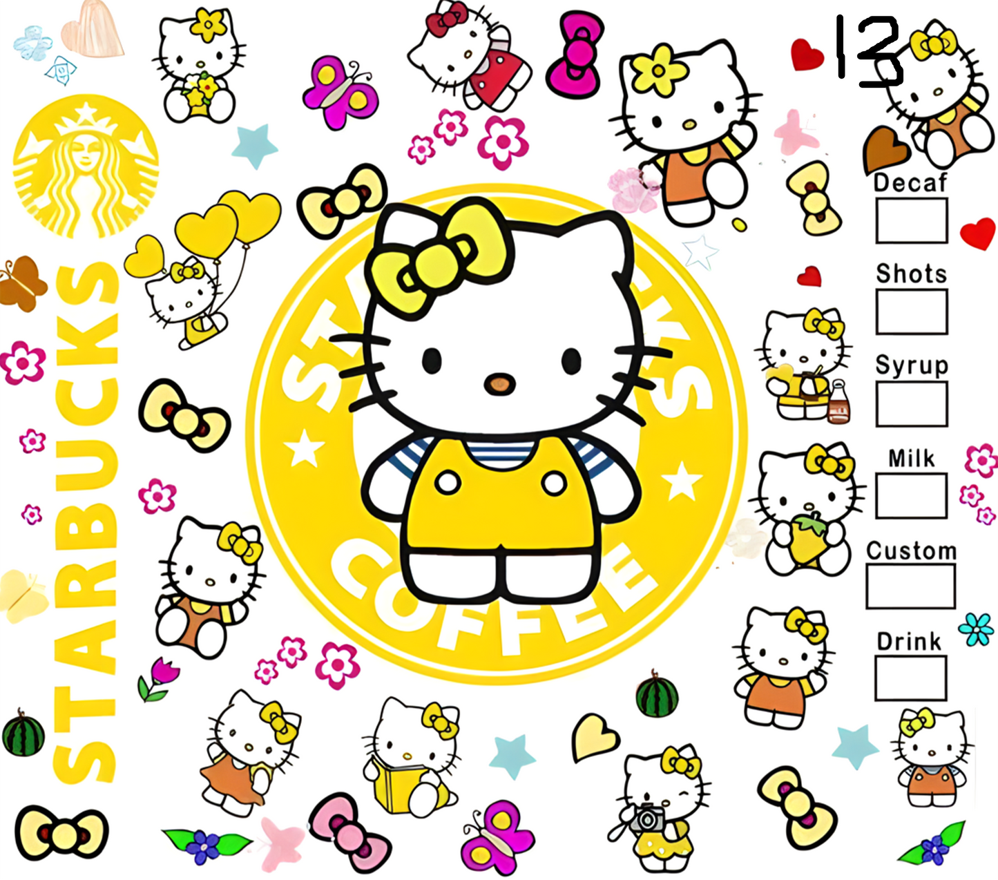 Hello Kitty Sublimation Decals