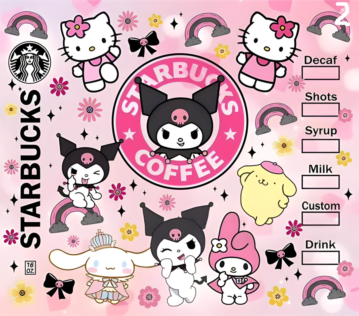 Hello Kitty Sublimation Decals