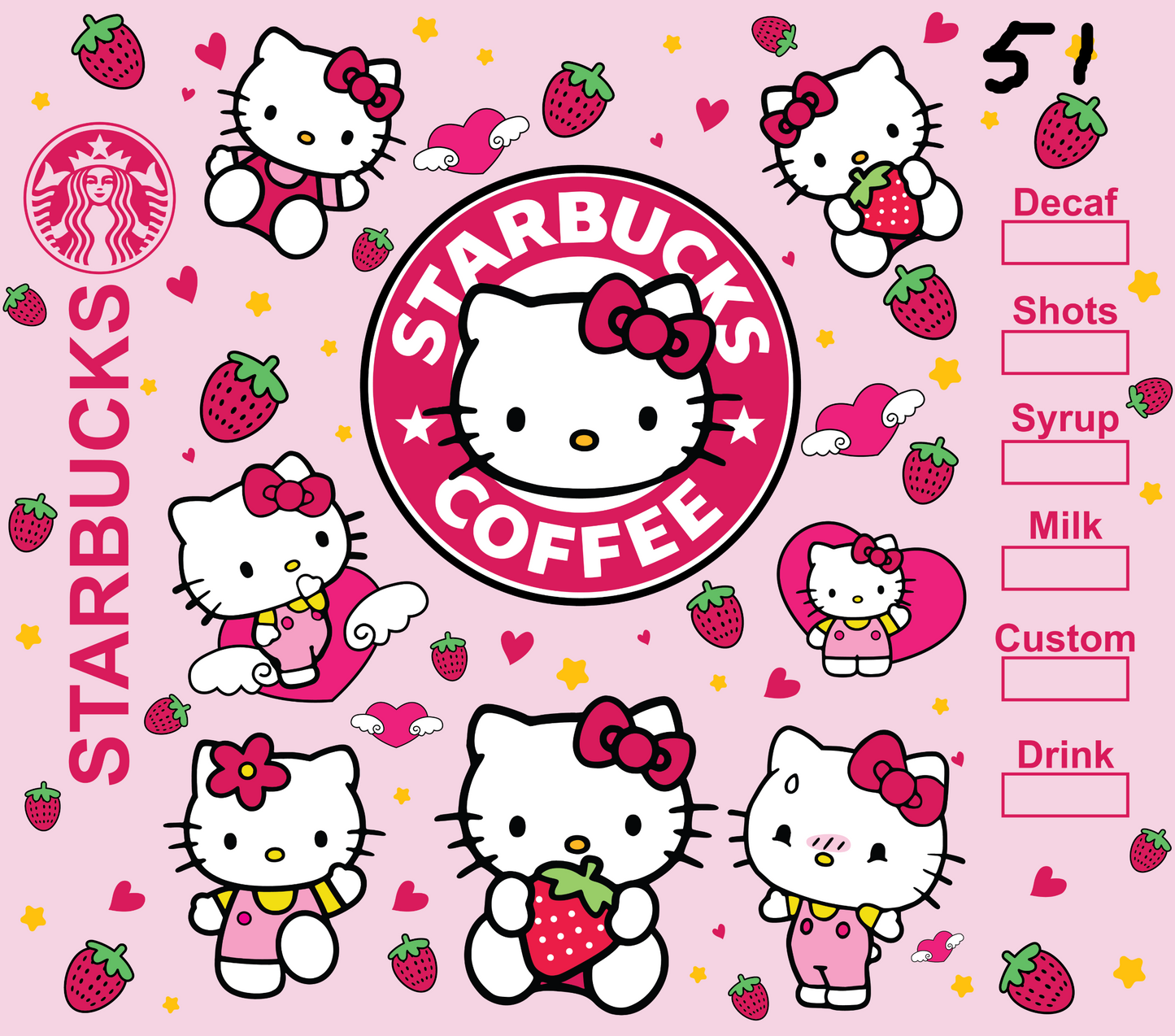 Hello Kitty Sublimation Decals