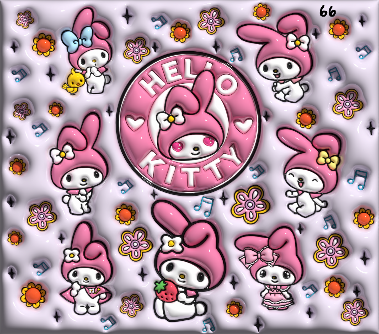 Hello Kitty Sublimation Decals
