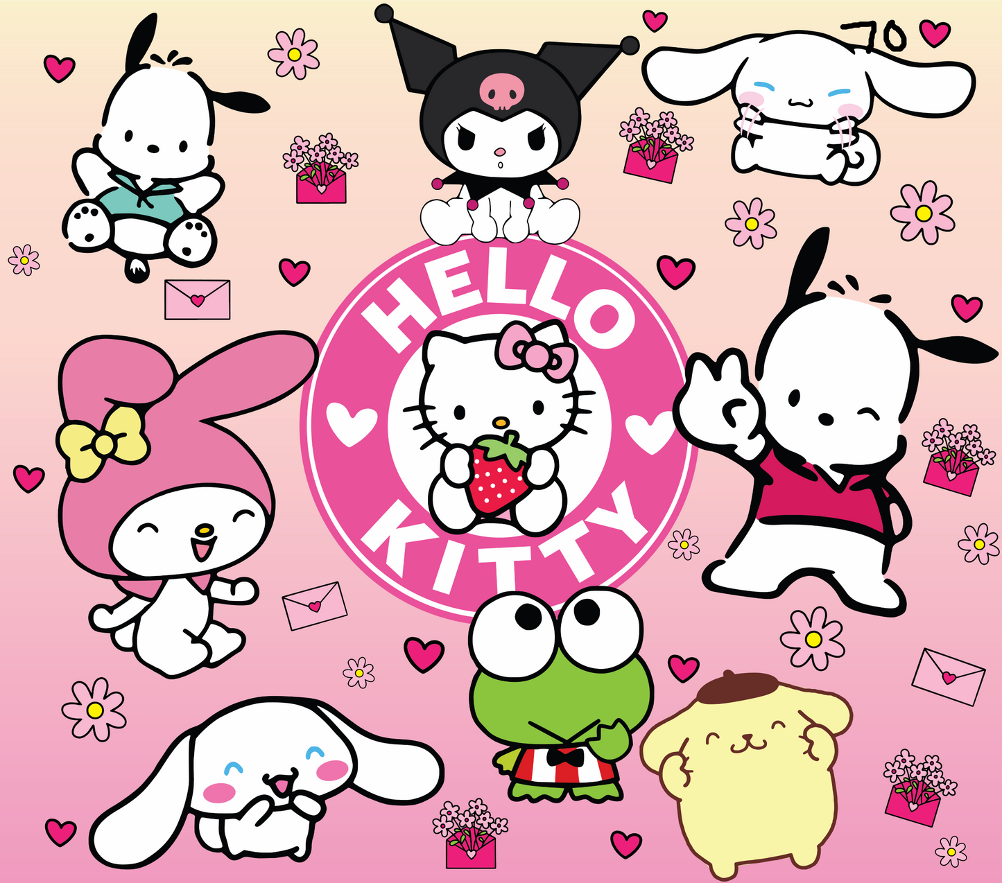 Hello Kitty Sublimation Decals