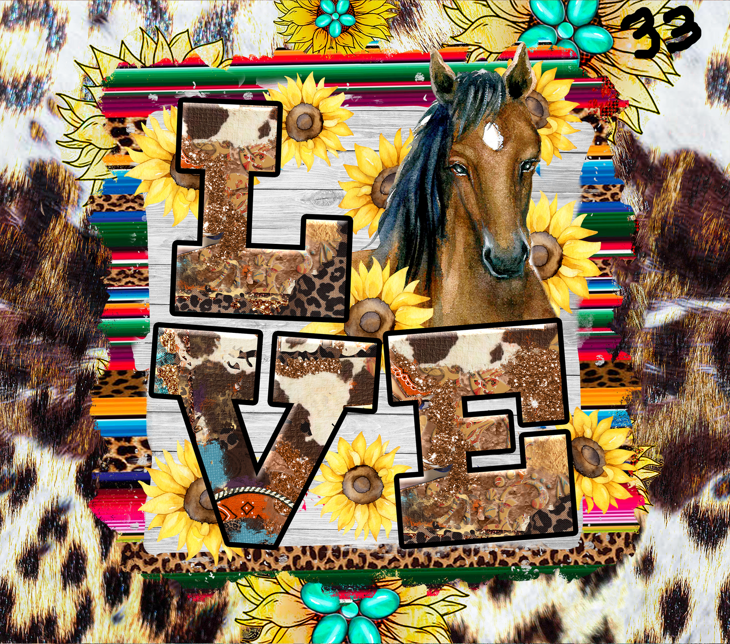 Horse Sublimation Decals