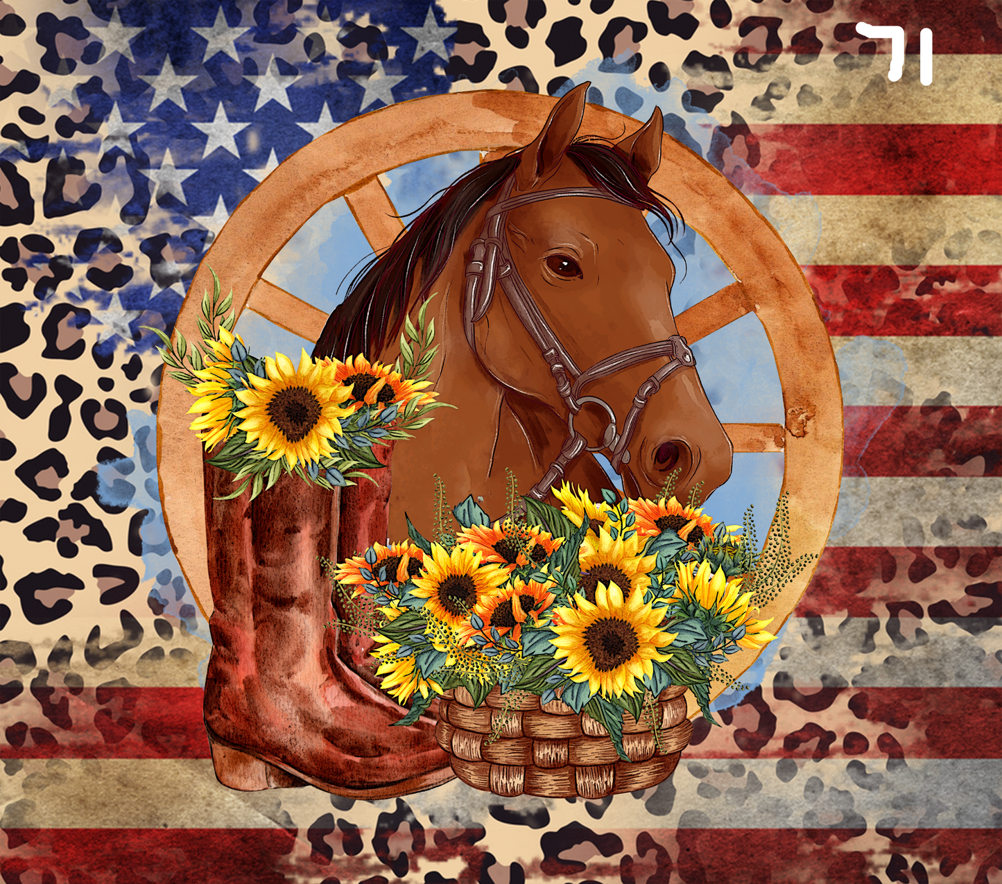 Horse Sublimation Decals