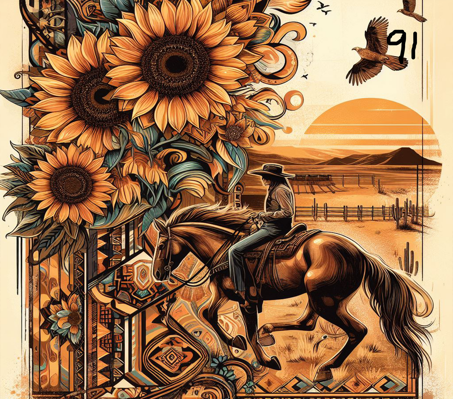 Horse Sublimation Decals