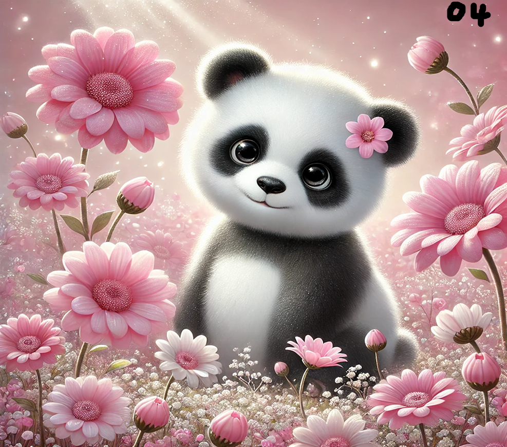 Panda Sublimation Decals - Tumbler Designs