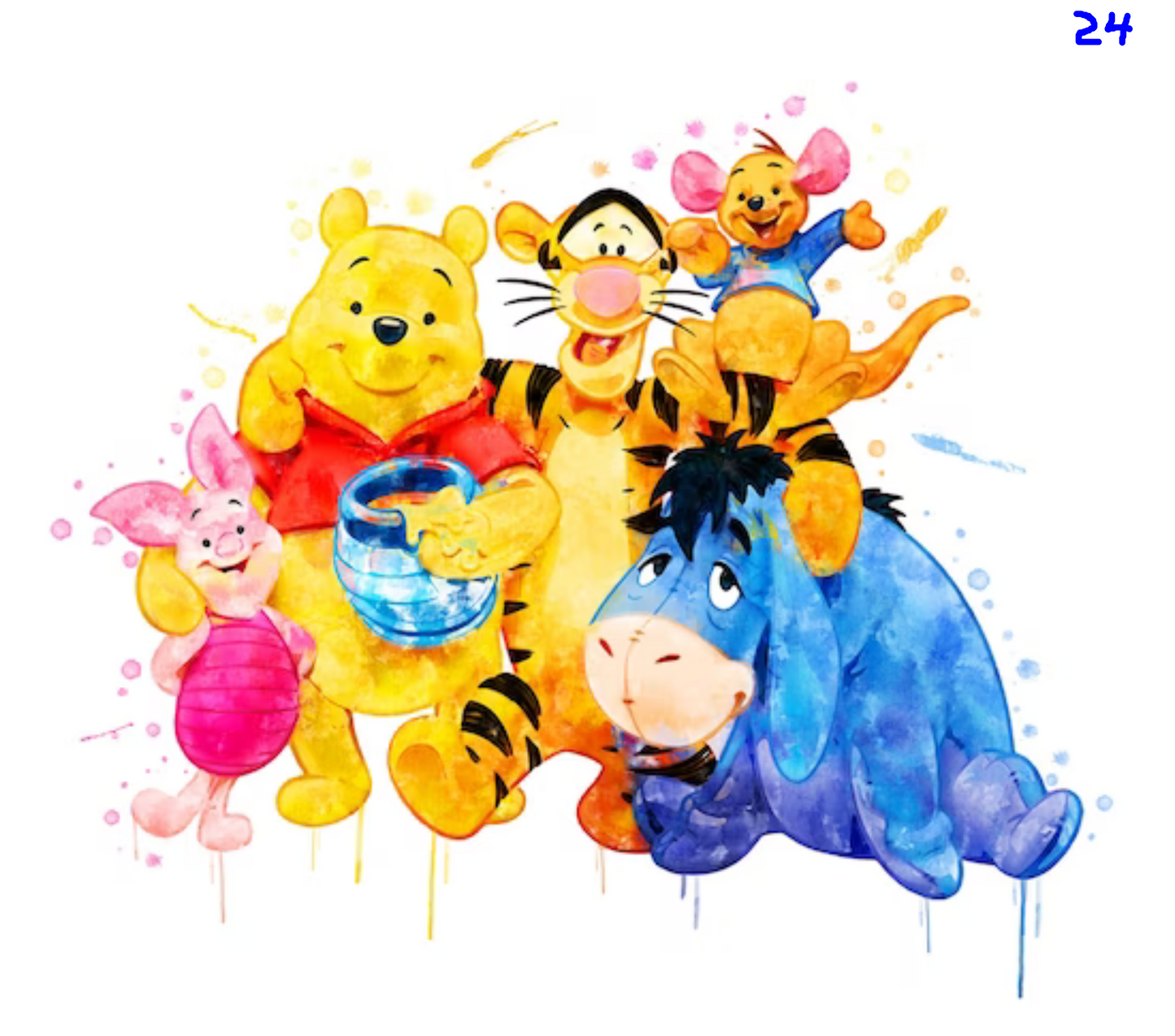 Winnie the Pooh Sublimation Decals