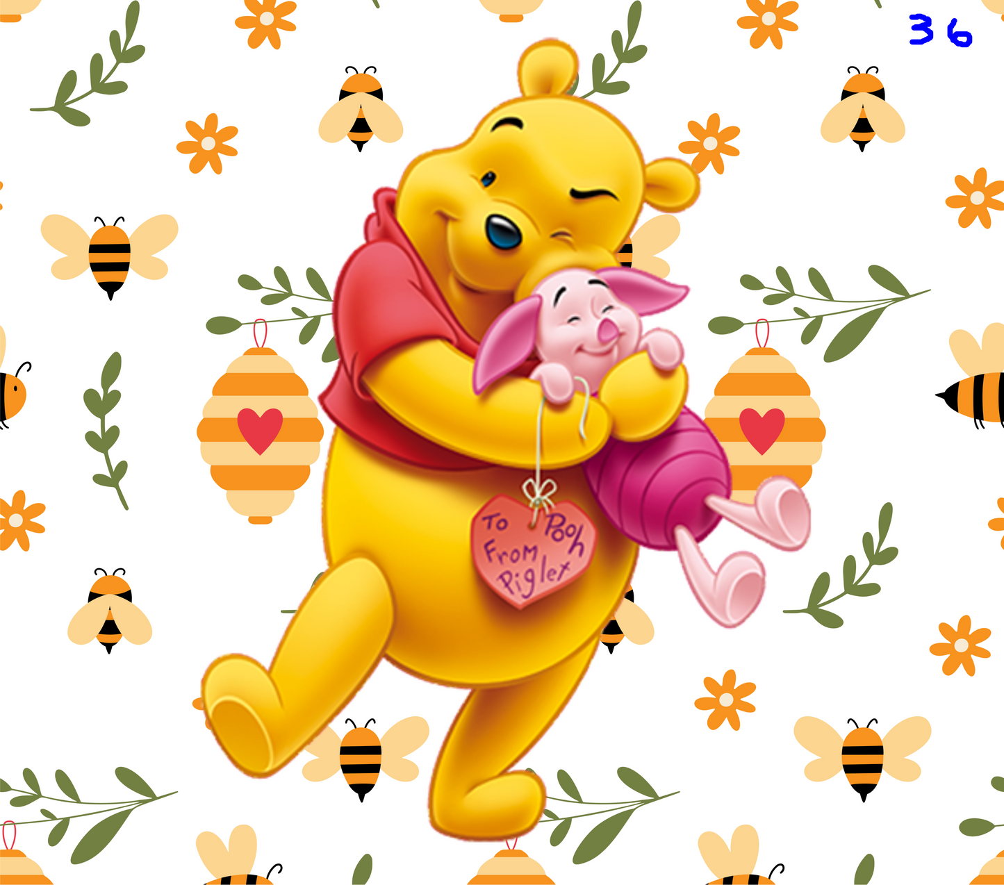 Winnie the Pooh Sublimation Decals