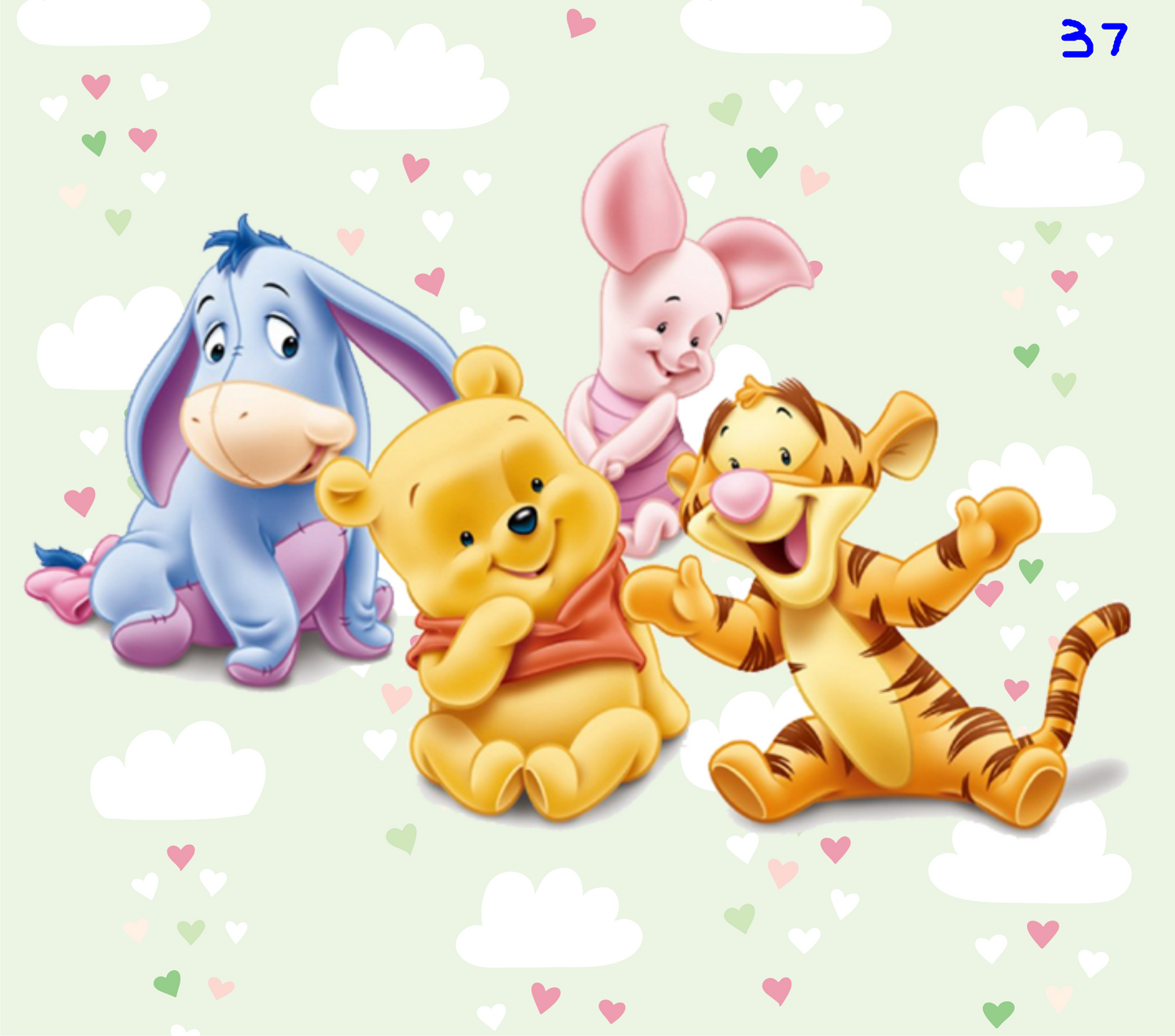 Winnie the Pooh Sublimation Decals