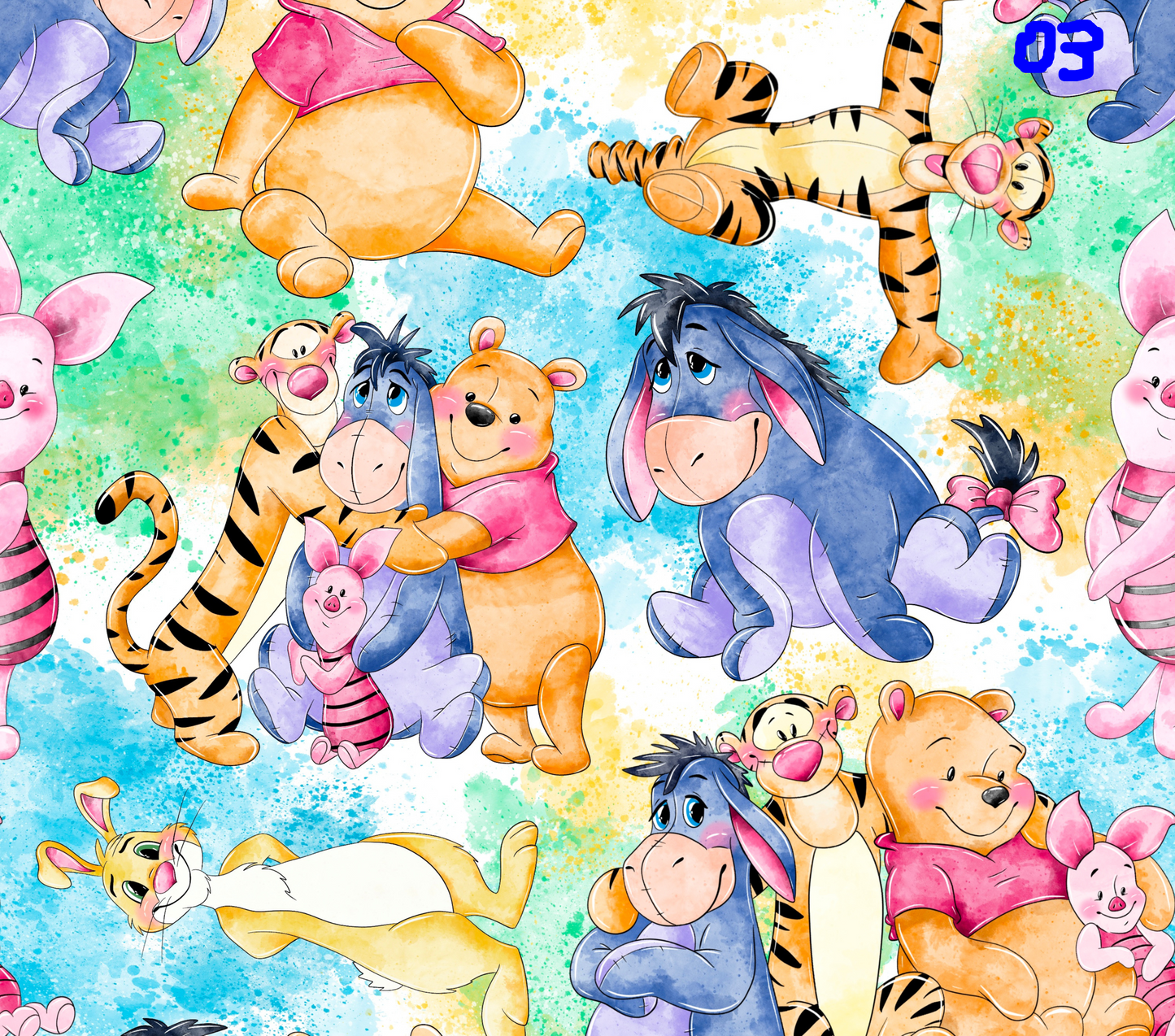 Winnie the Pooh Sublimation Decals