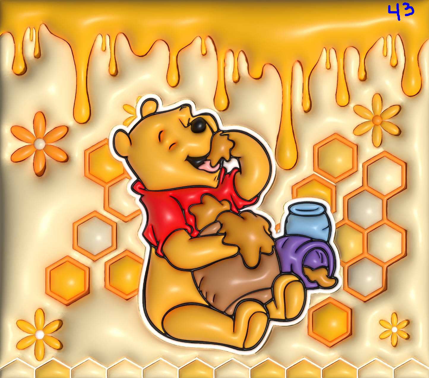 Winnie the Pooh Sublimation Decals