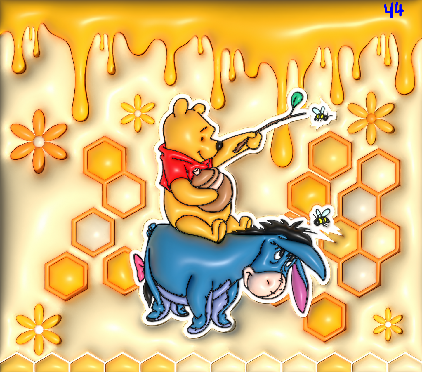 Winnie the Pooh Sublimation Decals