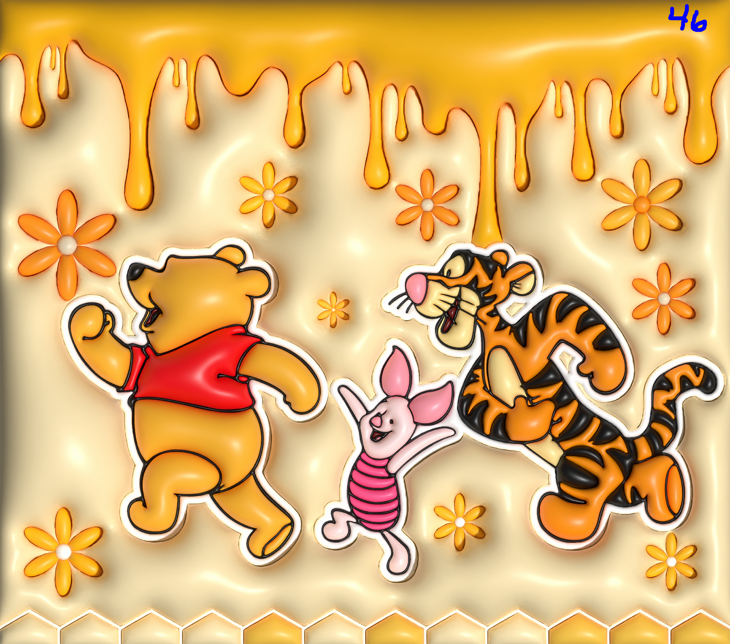 Winnie the Pooh Sublimation Decals