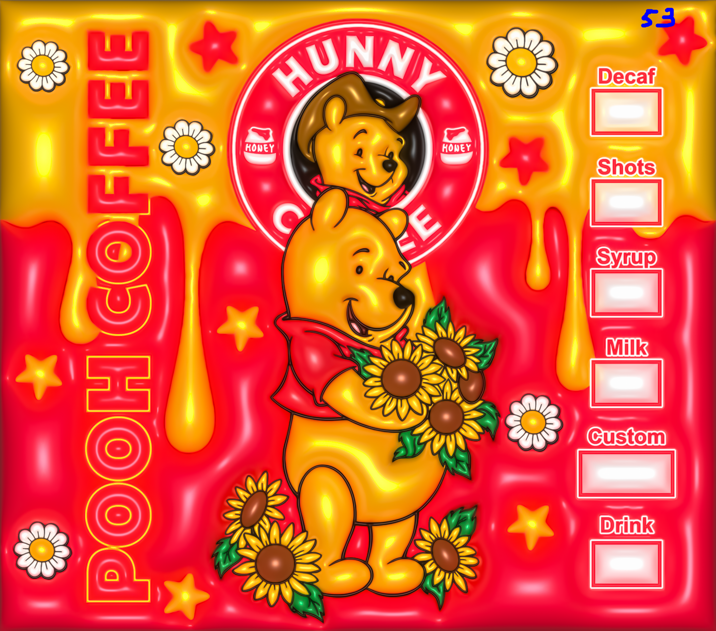 Winnie the Pooh Sublimation Decals