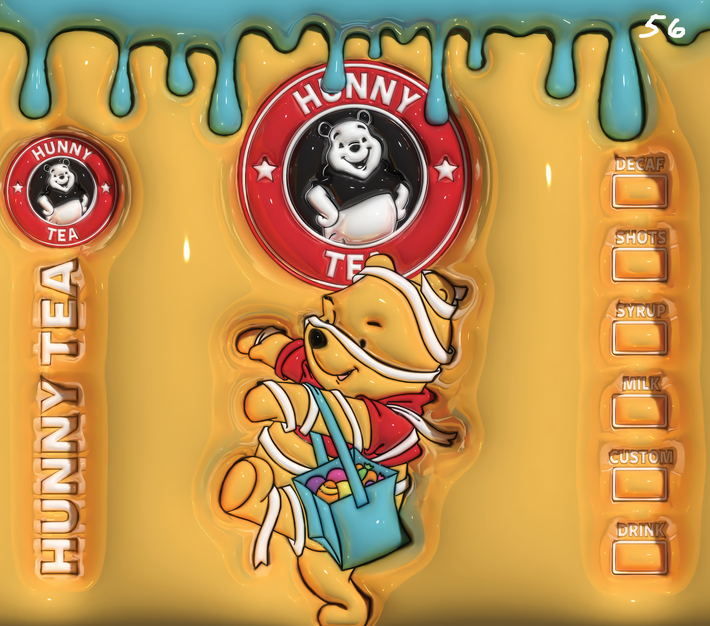 Winnie the Pooh Sublimation Decals