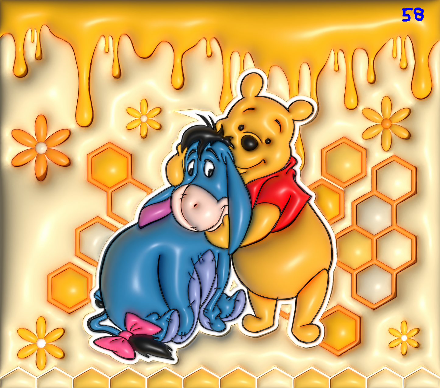 Winnie the Pooh Sublimation Decals