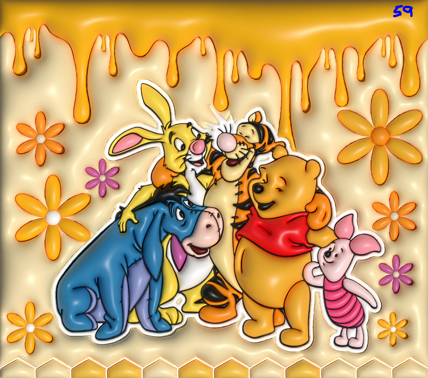 Winnie the Pooh Sublimation Decals
