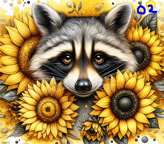 Racoon Sublimation Decals